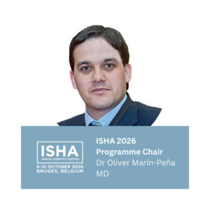 Dr Oliver Marín-Peña: Scientific Programme Chair of the 2026 Annual Scientific Meeting of ISHA - The Hip Preservation Society in Bruges, Belgium