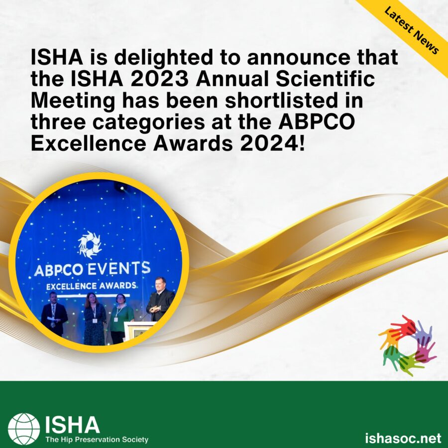 ISHA 2023 Annual Scientific Meeting is shortlisted in three categories at the ABPCO (Association of British Professional Conference Organisers) Excellence Awards 2024