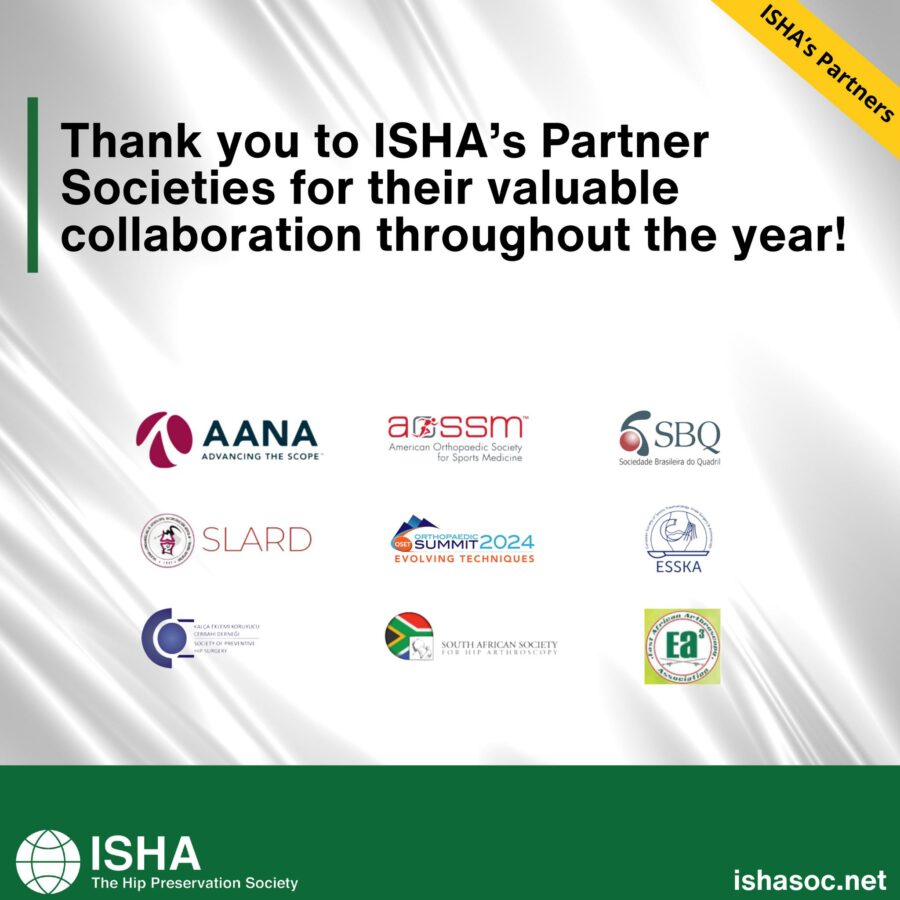 Thank you to all of ISHA's Partner Societies in 2024