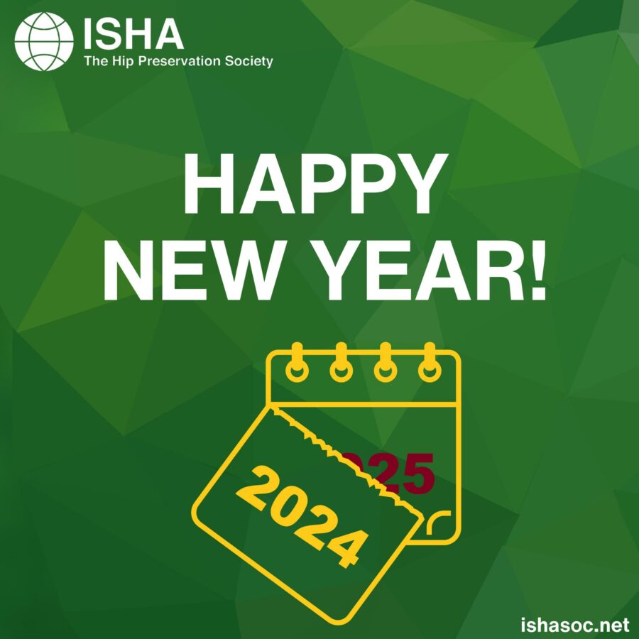 Happy New Year from ISHA - The Hip Preservation Society